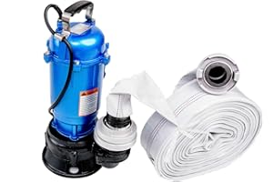 IBO FÄKALIENPUMPE 550W M PUMPE WASSERPUMPE mit 2" STORZ C KUPPLUNG und 20m SCHLAUCH Tauchpumpe Schmutzwasserpumpe