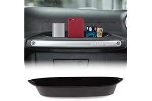 RT-TCZ JYtoponline for Jeep JK Center Console Insert Grab Tray Passenger Storage Tray Organizer Grab Handle Storage Box for 2011-2018 Jeep Wrangler JK JKU Black+