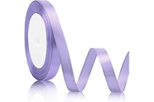 SERENEGLOW Lilla Nastro Lilla, 10mm*22m Nastro Raso, Nastro Lilla Per Bomboniere, Nastrino Per Bomboniere, Nastri Regalo,Nastri Decorativi Tessuto, Nastro Laurea Regalo, Nastro Vaso Decorativo Da Interno