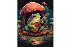 MOGTAA Grenouille Diamond Painting, 5D DIY Animaux Diamant Painting Kit Complet, Diamant Painting Strass Point de Croix Cristal pour Murale Décor 30x40cm