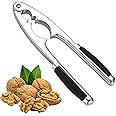 Nutcracker,Nut Crackers Heavy Duty with Non-Slip Handle,Stainless Steel Nut Opener Tool for Walnut Hazelnut Almonds Pecan Seafood