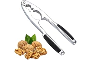 TAYSU Nutcracker,Nut Crackers Heavy Duty with Non-Slip Handle,Stainless Steel Nut Opener Tool for Walnut Hazelnut Almonds Pecan Seafood