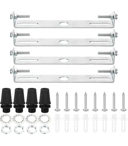 AAPLUS 6 x 120mm Support de Plaque de Montage pour Plafonnier Plaque de Suspension pour