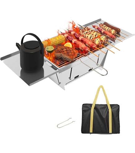 Barbecue à Gaz De Table Portable Kampa - Bleu - Idéal Pour Camping Et Pique-nique