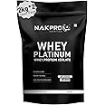 NAKPRO Platinum Whey Protein Isolate 90%, 4kg Unflavoured | 31g Protein, Trustified Certified & No Adulteration | Fast Absorbing Whey Protein Powder