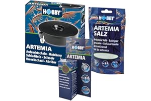 Hobby Set para criar Artemia: cuenco de cría + 20 ml de huevos + 195 g de sal