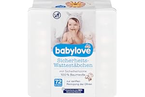 babylove Sicherheits-Wattestäbchen, 1 Packung mit 72 Stück