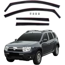 ClimAir Deflettori D'aria Master Nero Per Dacia Duster III 2024 - Portiere Posteriori, In Vetro Acrilico
