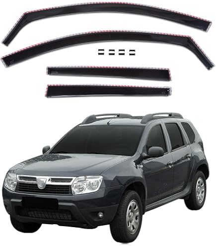 Kit Protection Latérale Pour Dacia Duster 2010-2017 - 12 Pièces Noir - Protège-portes Et Garde-boues Pare-pierres