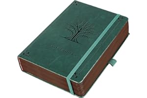 HOMEMARS Diario, Journal, Diario Personal, Libreta a5, Cuaderno a5, Journal Diary, Notebook, 320 Páginas Numeradas, Verde,Diseño de árbol,Papel Rayado, 100Gsm Papel para Notas, Planificación, Estudio