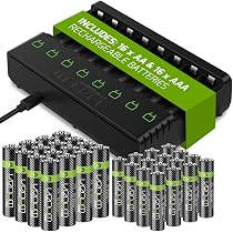 Venom Batterie AA Ricaricabili 1000mAh: Confezione Da 10, Oltre 500 Cicli E Compatibili Con Dock Venom