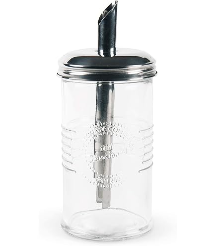 TIJAR - Dispenser per zucchero in vetro, in stile retrò, per caffè, bistrot e ristoranti