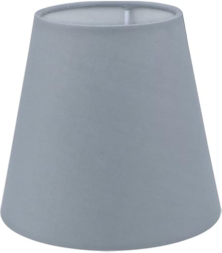 SEWACC Lampenschirm Kariert Leinen - 22x22x17cm Ersatz Für Tisch- & Stehlampen