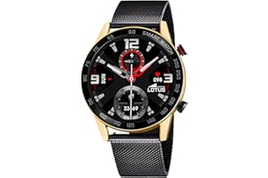 LOTUS Montre Intelligente Homme - Smartwatch Acier Inoxydable 316L Noir - Étanchéité IP65 50019/1 - Contrôle Musique, Compteur de Pas et Calories, Téléphone, Sports, Fréquence Cardiaque
