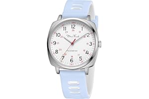 DIAOFENDI Waterproof Nurse Watch for Medical Professionals,Women Men, 24 Hour with Second Hand, Military Time Easy to Read Dial