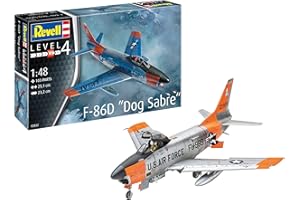 Revell 03832 F-86D Dog Sabre 1:48 Scale Model Kit Cane, Colore Non Verniciato, Taglia Unica