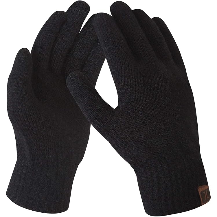 Guanti Invernali Touch Screen Unisex | Compatibili Smartphone E Tablet, Neri