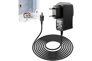 VOLTVERA Chargeur pour BOIFUN 3.2” Babyphone, 5 V 2 A Chargeur Adaptateur Alimentation Secteur Remplacement, Bloc d'alimentation Mini USB pour VB603 écran Caméra Surveillance bébé, Câble Longueur 1.8M