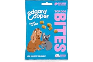 EDGARD & COOPER Edgard Cooper Premios para Perros, (Pavo y Pollo, Pequeño) - (1 x 50g) Bocaditos para Campeones, Sin Cereales, Carne Fresca, Llena de aminoácidos Esenciales para un estómago Sano