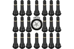 WGNMDRUB Vannes 20 pièces Tr413 Vanne Tr413 Valve de Pneu Jante de Valve Vannes de Jante Valve en Caoutchouc Vannes en Caoutchouc Valve de Pneu Courte pour pneus de Voiture pneus de vélo pneus de Moto 45mm