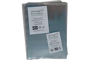 storage.boutique BEANO Comic Protection Sleeves, Archive Standard, Acid Free, A4 Size, 214 x 300 mm, 40
