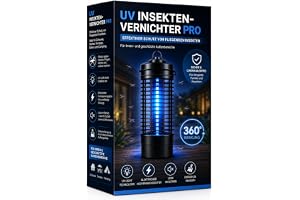 Elektrisk insektsbekämpare – mygglampa – myggskydd – flugfälla med UV-lampa – effektivt myggskydd mot insekter, böjning UVM.