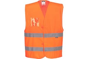 Portwest C494 Hi-Vis Mesh Väst Reflekterande Tejp Andningsbar Polyester