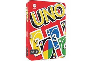 UNO Boîte Métallique, jeu de société et de 112 cartes pour toute la famille, 2 à 10 joueurs, dès 7 ans, HGB63