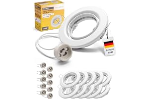 10x Sweet LED infällningsram inklusive GU10-sockel - IP20 infällda spotlights 230V - lämplig för LED & halogen - vridbara LED