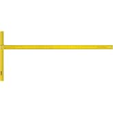 STANLEY Metric T-bracket, Drywall, Toothed Head, STHT1-05894 | 2" Integrated Blade, Easy to Read Black Marks, 50mm Wide Blade