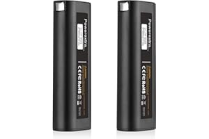Powerextra 2 Pack Paslode BatteryIM350 Ni-MH Battery 6V 3600mAh,Compatible with Paslode Nailers 404717 B20544E 404400 900400 901000 B20720 BCPAS-404717 IM250 IM200 IM65 IM50 IM350A IM350CT PS604N