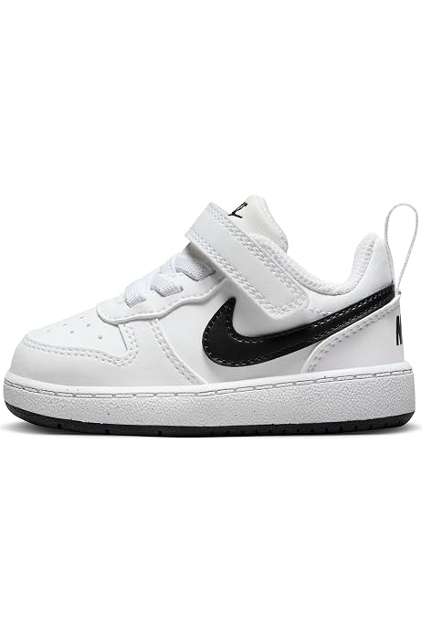nike white iridescent court borough junior trainers