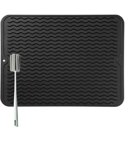 Benson Siliconen afdruipmat - hittebestendig - 40.6 x 37 cm - grijs