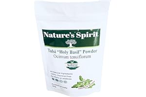 NATURE'S SPIRIT Tulsi “Holy Basil” Powder 100% Pure Natural Triple Filtered Premium Grade Product (100g)
