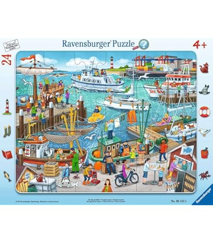 Ravensburger 05245 Green City-24 Piezas Rompecabezas Marco Para Niños