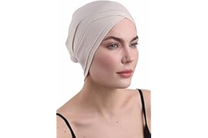 DERESINA HEADWEAR Deresina Modelo W Gorra Delantera de Algodón y Bambú para Pérdida de Cabello, Quimioterapia