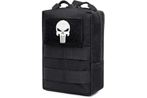 molle Taktische Tasche Polizei Tasche für Taktische Weste/Rucksack Handy EDC Werkzeug zubehör Pouch Herren Gürtel Bag kleine gürteltasche (EIN Schwarze)