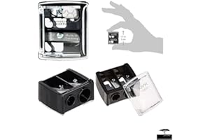 JR HENRY NYX Cosmetic 'Double' Pencil Sharpener - Dual Sharpener for Makeup Eyeliner or Lip Liner Pencil