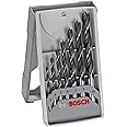 Bosch Professional 7tlg. Holzspiralbohrer-Set (für Weich- und Hartholz, Ø 3-10 mm, Zubehör Bohrschrauber und Bohrständer)