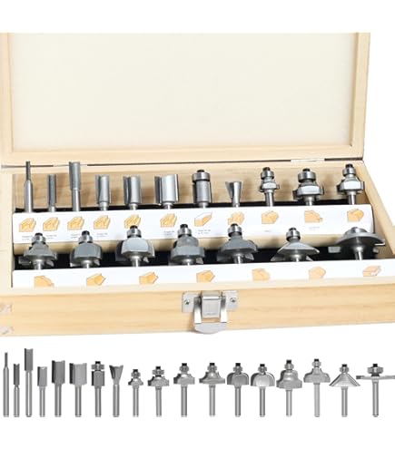 SET FRESE FRESA PUNTE PANTOGRAFO VERTICALE LEGNO BORDATRICE 8 MM 12 Pz Larghe 8458760 - Foto 4