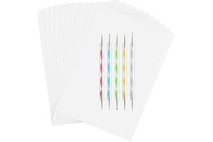 ASTARON 150 Blatt Weiß Kohlepapier Transferpapier, Pauspapier Carbon Papier mit 5 Pcs Präge-Stift-Punktierungswerkzeuge für Stoff Stoff Papier Holz