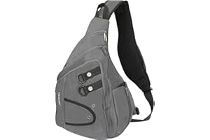 Vanlison Schulterrucksack Sling Rucksack Sling Bag Umhängetasche Daypack Crossbag mit Verstellbarem Schultergurt Mann Frauen Tasche