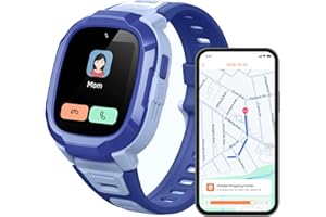 Mibro Kids Watch Phone P6 Montre Connectée Enfant 4G Caméra 2MP, Localisation GPS 7-en-1, Alerte SOS, Autonomie 5 Jours Usage Quotidien, Étanche 2ATM - Idéal Sécurité et Communication (Bleu)