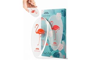 Sunivaca Glass Foot File Callus Remover for Feet, Flamingo Gifts for Women, Feet Scrubber Dead Skin Remover, Professional Pedicure Tools at Home, Heel Scraper for Cracked Heels Heavy Duty