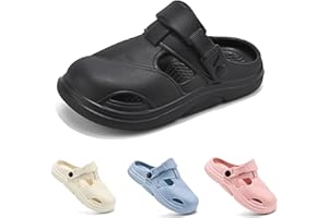 HEWINZE Enfants Sabots et Mules Pantoufles - Garçon Antidérapant Eté Piscine de Jardin Clogs de Plage à Enfiler et Pantoufles Chaussures