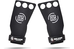 BRANK SPORTS® Maniques Crossfit en Cuir Panther 2 et 3 Trous pour Protection des Mains | Hand Grip Crossfit pour la Gymnastique ou la Musculation | Extension Garantie Offerte | Marque française