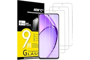 NEW'C 3 Piezas, Protector Pantalla para OPPO A40 (CPH2669), A5 Pro 5G, Cristal templado Antiarañazos, Antihuellas, Sin Burbujas, Dureza 9H, 0.33 mm Ultra Transparente, Ultra Resistente