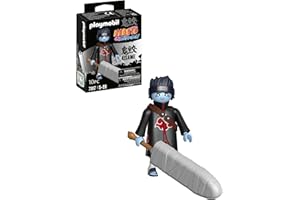 Playmobil 71117 Naruto: Kisame Figure Set, Naruto Shippuden Anime Collectors Figure, Playset Suitable for Children and fans 5+ years