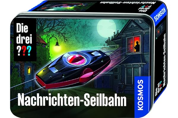 Kosmos 632168 Die DREI Message Cable Car Detekive Toy, Argent