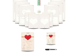 BALTEGORA Primina™ -10 Bustine Corredino Neonato Ospedale - Prodotto 100% Italiano - Sacchetti Borsa Parto Neonata con Cartolina Nascita e Pennarello